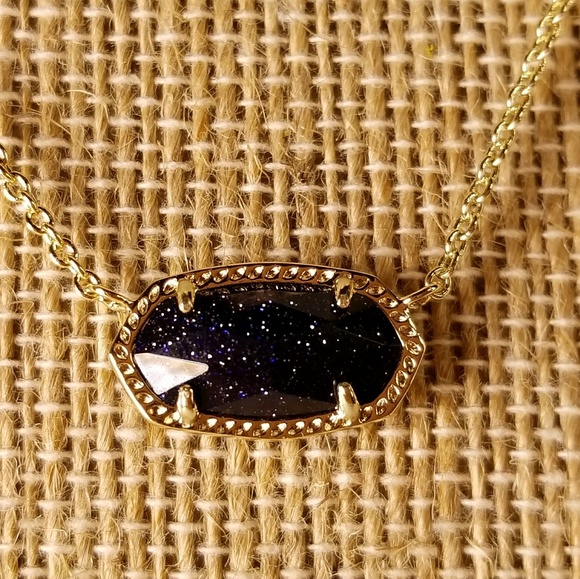Kendra Scott Jewelry - NWT Kendra Scott Elisa Necklace in Blue Goldstone Kendra Scott Jewelry - NWT Kendra Scott Elisa Necklace in Blue Goldstone